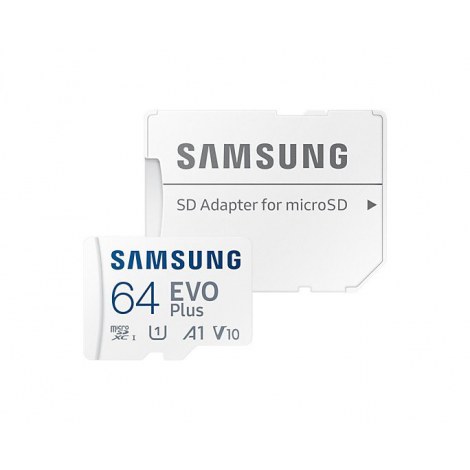 Samsung | microSD Card | EVO PLUS | 64 GB | MicroSDXC | Flash memory class 10 | SD adapter - 2